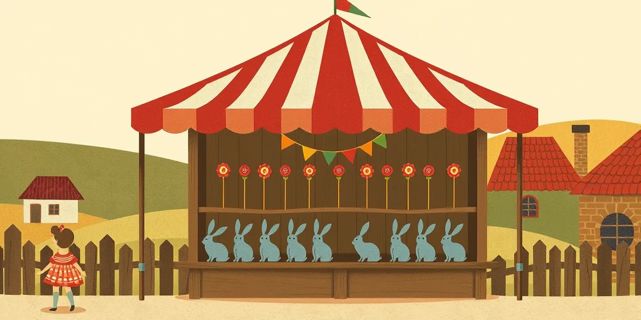 Fairground shooting gallery